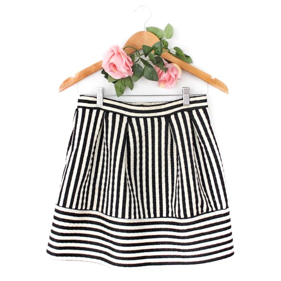 Striped polyester skirt  - Picture 1 of 1